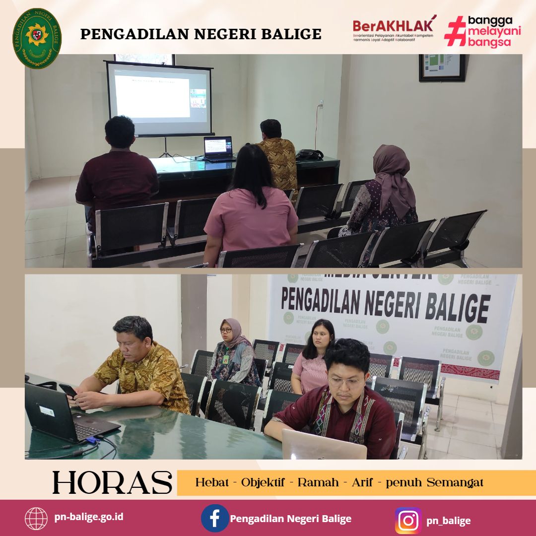  	Pembinaan Teknis dan Administrasi Yudisial Pengadilan Tinggi Medan pada hari Jumat 07 Juli 2023 